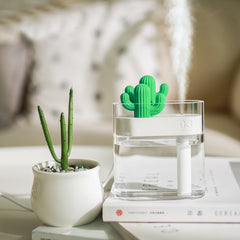 160ML Air Humidifier Cactus Color Light USB Essential Oil Diffuser Car