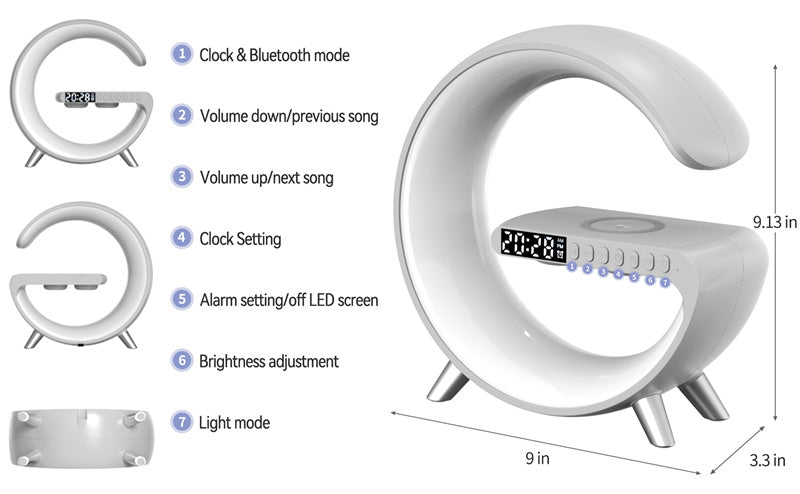 Bluetooth-högtalare för trådlös laddare