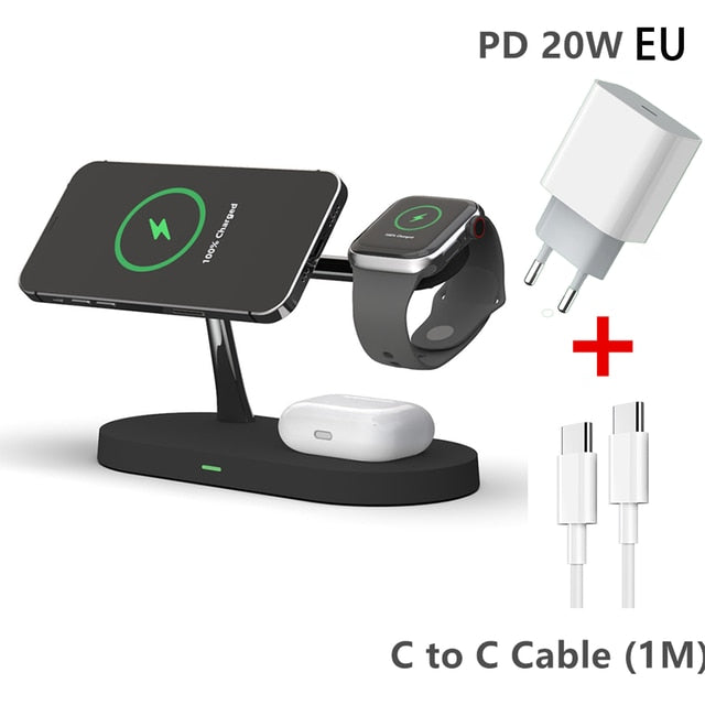 3-i-1 trådlös Magsafe-laddare