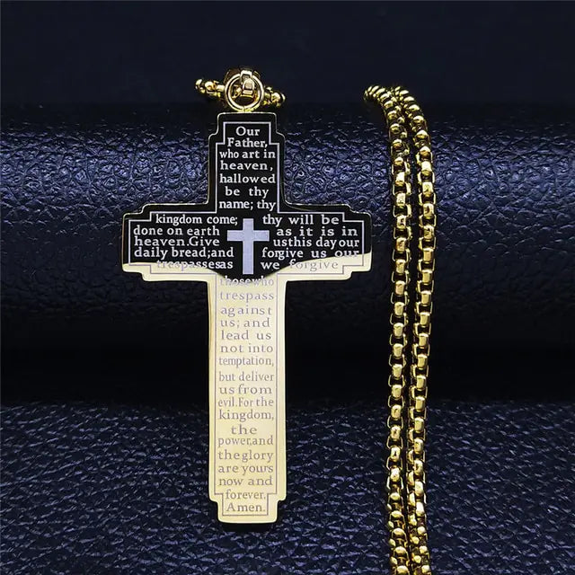 Stainless Necklace Cross Chain