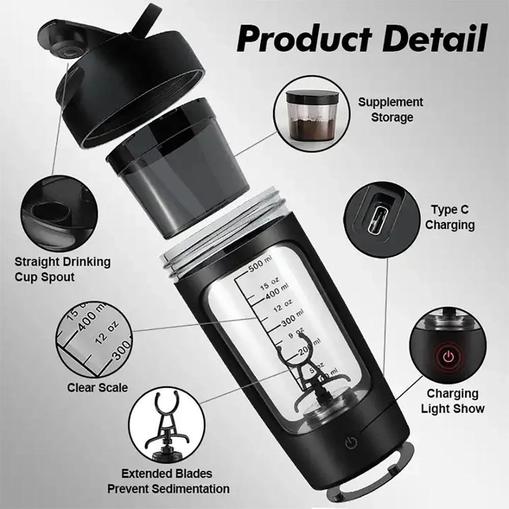 Elektrisk Shaker Cup 650ml