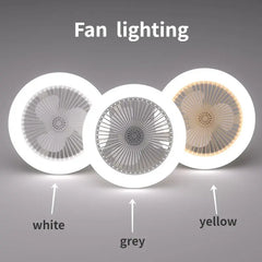 Ceiling Lamp with Remote-Controlled Cooling Fan