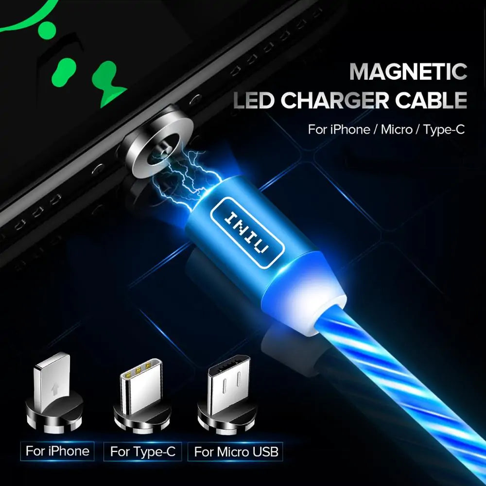 Magnetisk USB-kabel för belysning