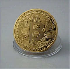 Bitcoin 24k Gold Plated Token