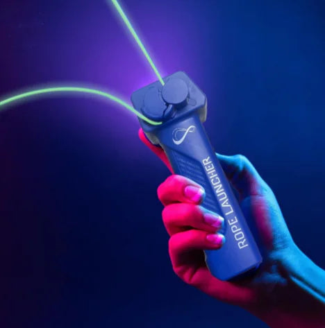 Handheld Adjustable Speed Luminous Rope Launcher.