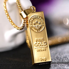 Necklace Gold Bar Mini