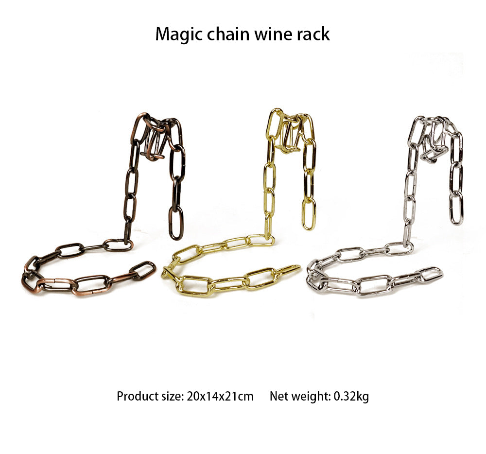 Magic Iron Chain vinflaskhållare