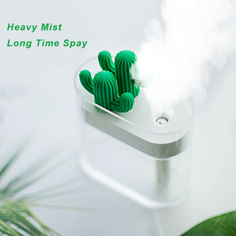 160ML luftfuktare Cactus Color Light USB eterisk oljespridare bil