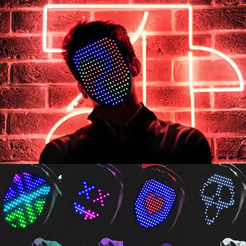 Ansiktsmask Party LED