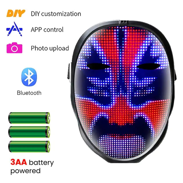 Ansiktsmask Party LED