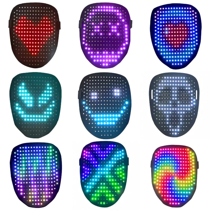 Ansiktsmask Party LED