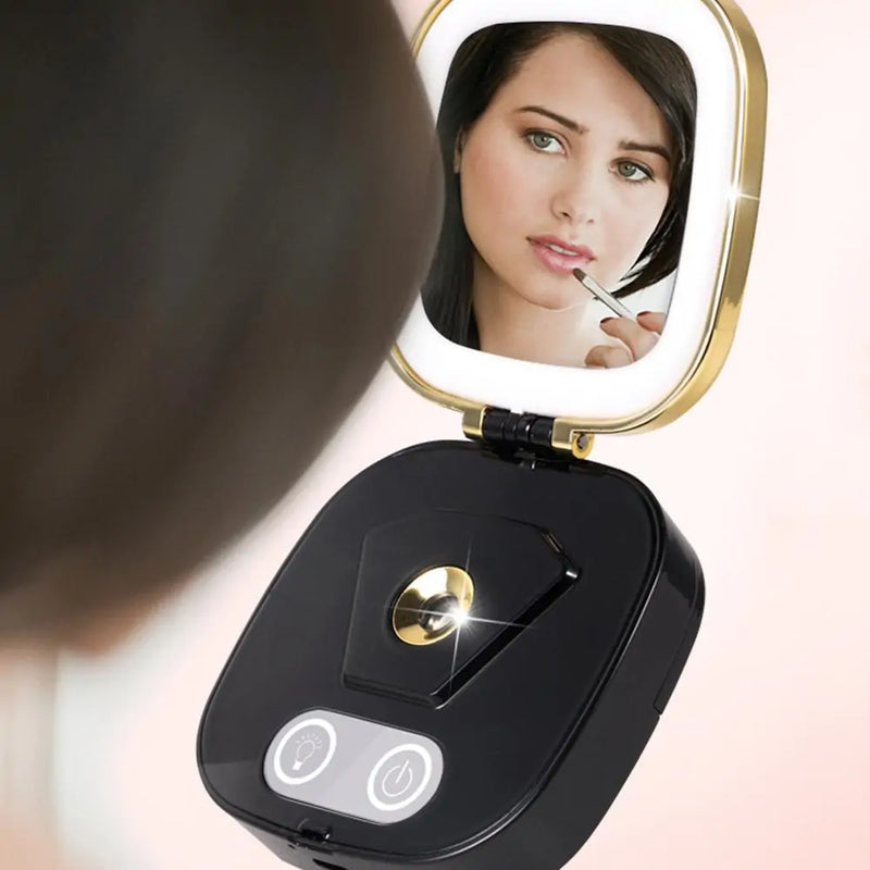 Makeup Mirror LED Moisturizing Sprayer