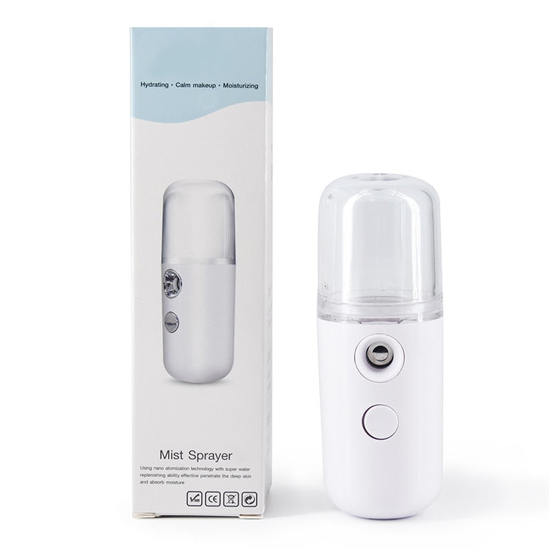 Nano Mist Ansiktsspruta Skönhetsinstrument USB Face Steamer Moisturizing Beauty